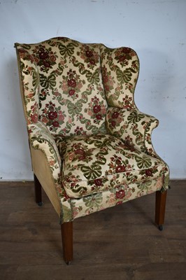 Lot 1317 - Georgian style Gainsborough armchair