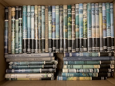Lot 895 - Jenkins, Herbert: "How To Catch Them" Series, a collection of hardback volumes in dust jackets relating to a differnt types of fish, together with a collection of vintage fishing related books <...