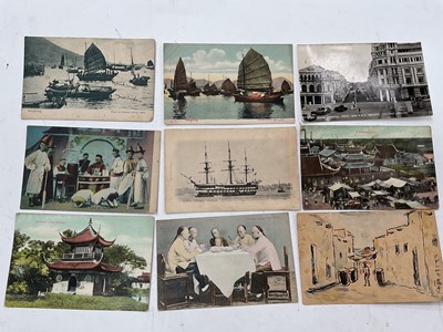 Lot 96 - A group of postcards, including Far East photographic and tinted