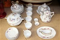 Lot 2193 - Victorian porcelain child's tea set with gilt...