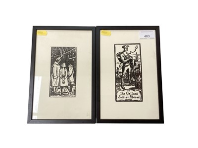 Lot 483 - Pair of First World War related black and white prints