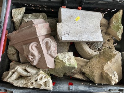 Lot 97 - Two boxes of stone fragments