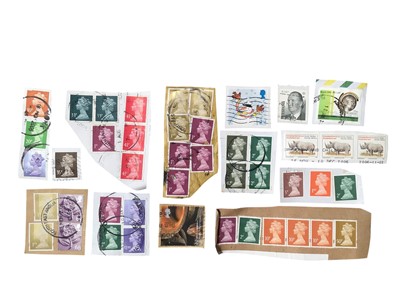Lot 807 - Quantity of stamps with antique tin box