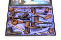 Lot 4110 - Group of briar pipes - including several with...