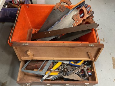 Lot 339 - Quantity of various tools including saws, planes, accessories etc