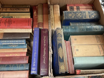 Lot 347 - Two boxes of antique and later books