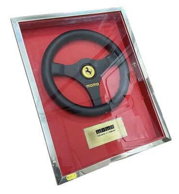 Lot 26 - Ferrari Momo Volante F1 steering wheel in presentation case.