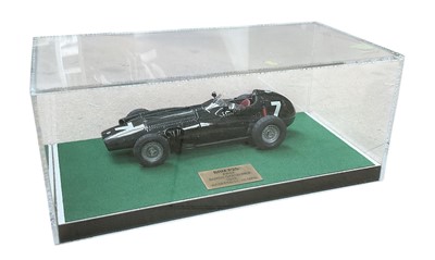 Lot 64 - Diecast - Bellini Models Ltd of the 1959 Dutch Grand Prix winning BRM P25, British Racing Green livery, depicting the car driven to Victory by Jo Bonnier