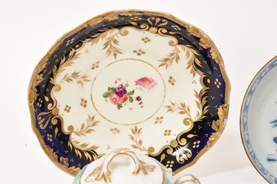 Lot 6 - Group of 18th and 19th century English, continental and Chinese ceramics, including Nymphenburg, Samson, Naples, etc