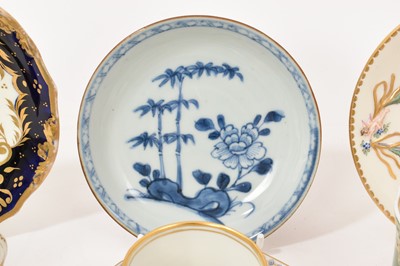 Lot 6 - Group of 18th and 19th century English, continental and Chinese ceramics, including Nymphenburg, Samson, Naples, etc