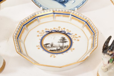 Lot 6 - Group of 18th and 19th century English, continental and Chinese ceramics, including Nymphenburg, Samson, Naples, etc