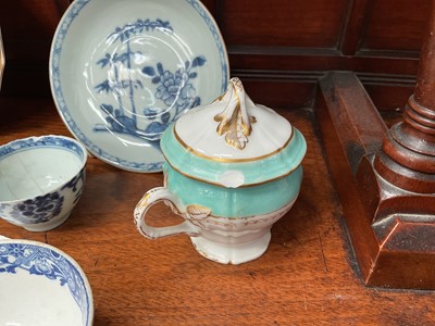 Lot 6 - Group of 18th and 19th century English, continental and Chinese ceramics, including Nymphenburg, Samson, Naples, etc