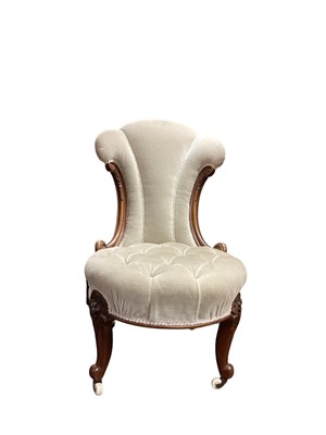 Lot 1386 - Victorian mahogany framed nursing chair