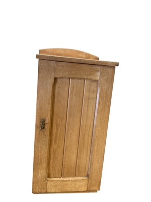 Lot 1390 - Victorian grained pine pot cupboard, 38cm wide, 36cm deep, 77cm high