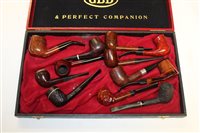 Lot 4125 - Collection of plain Carsved briar estate pipes...