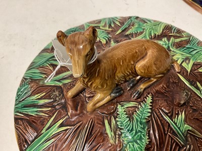 Lot 1 - Victorian George Jones majolica game pie dish, circa 1875