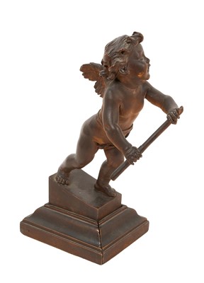 Lot 705 - Late 19th century Italian carved lime wood putto