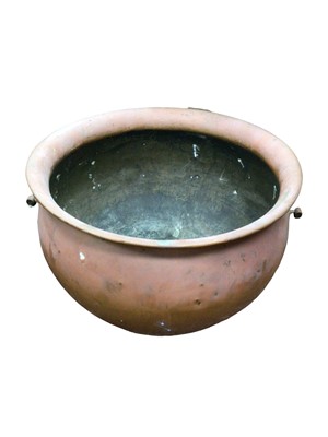 Lot 284 - Brass coal pot with handles