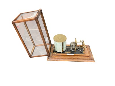 Lot 2404 - Turnbull & Co. barograph in oak case