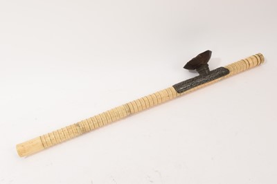 Lot 722 - 19th century Tibetan opium pipe