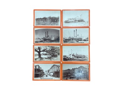Lot 1410 - Collection of 18 Victorian stereoscopic slides including slavery, sugar cane plantations etc