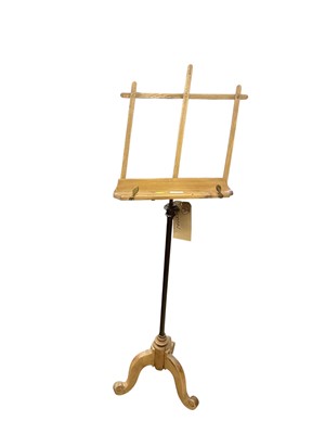 Lot 1410 - Victorian pine music stand, 118.5cm high