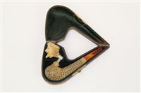 Lot 4131 - Unusual early 20th century Carsved meerschaum...