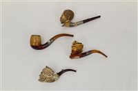 Lot 4132 - Late 19th century English Carsved meerschaum...