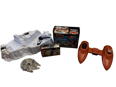 Lot 814 - Two boxes of Star Wars toys, including Lego