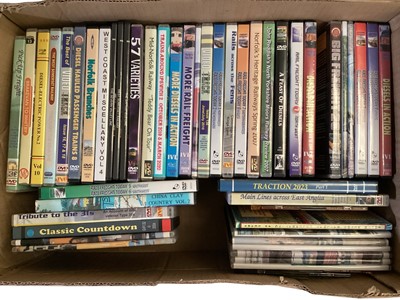 Lot 1890 - Selection of railway DVDs including British Railway Modelling (BRM) issues and magazines (3 boxes)