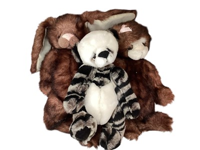Lot 2727 - Seven Kaycee Bears including rabbit, panda and others.