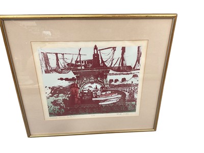 Lot 997 - Ruth Oaks, signed limited edition print, no. 1 of 12, 'Swanage- London by the Sea' 37.5 x 30.5cm