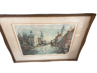Lot 999 - Group of seven assorted pictures and prints to include watercolours and oils, (7).
