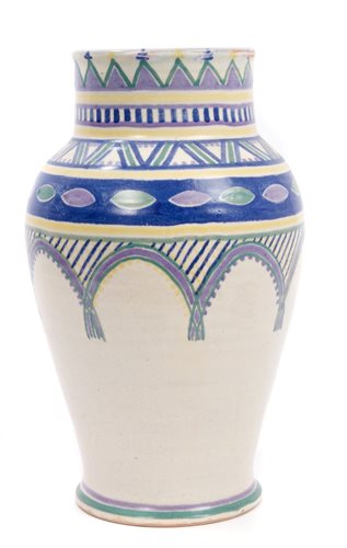 Lot 2004 - Large Poole Carster Stabler Adams vase with...
