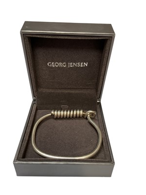 Lot 45 - Flemming Knudsen Danish silver bangle in Georg Jensen box
