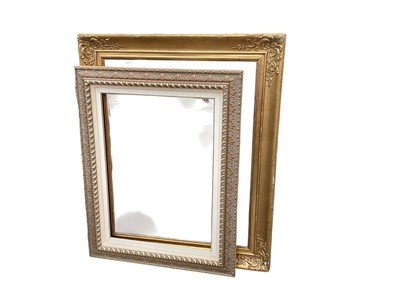 Lot 587 - Large gilt framed picture frame and another, the largest 106 x 86.5cm (2).