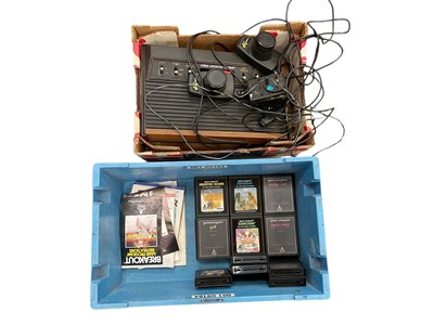 Lot 592 - Group of Atari games and a games console.