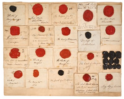 Lot 732 - Good extensive collection of wax impressions of seals