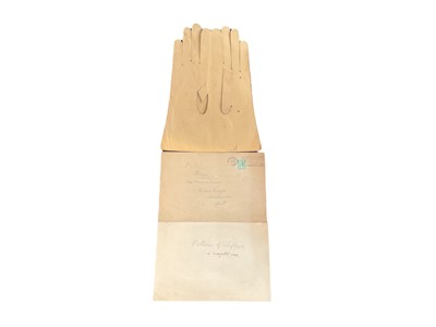 Lot 2474 - Two boxes of leather glove making accessories
