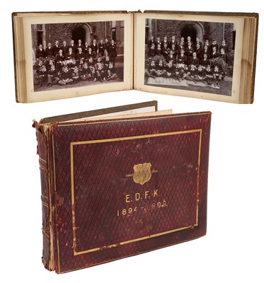 Lot 741 - Eton College large album of original photographs of students and teachers, interior and exterior scenes 1894-1899