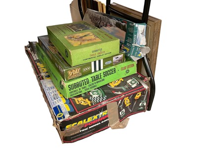 Lot 596 - Scalextric set, Subbuteo and other toys.