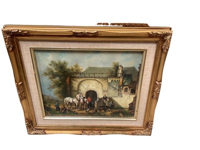 Lot 621 - Group of pictures and prints to include watercolours and oils, (qty).
