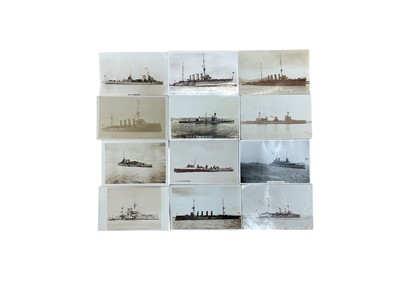 Lot 1453 - Post cards quantity (40) World War I and II war ships