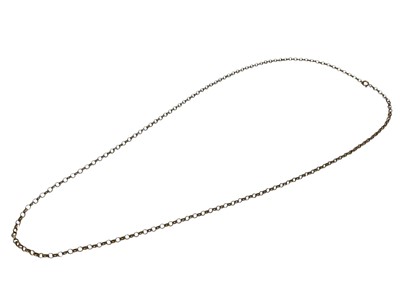 Lot 121 - 9ct gold belcher link chain
