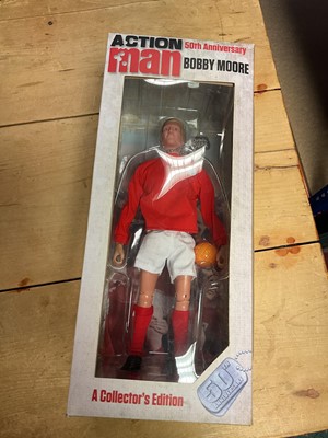 Lot 390 - Action Man 50th Anniversary figure of Bobby Moore, boxed