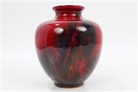 Lot 2021 - Royal Doulton Sung flambé vase of ovoid form,...