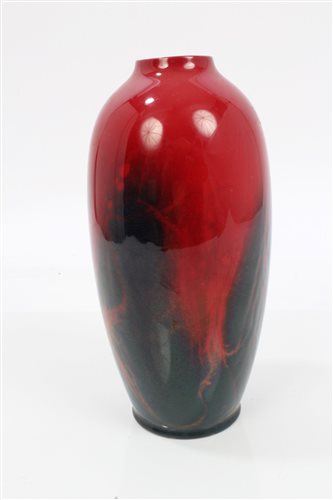 Lot 2022 - Royal Doulton Sung flambé vase with mottled...