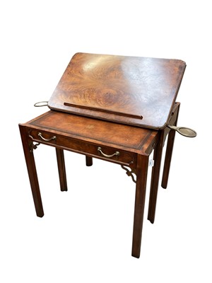 Lot 1467 - Good quality George III style mahogany architect's table by Theodore Alexander