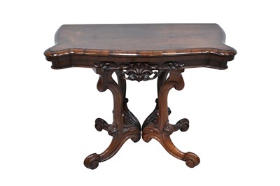 Lot 1389 - Good quality William IV rosewood card table