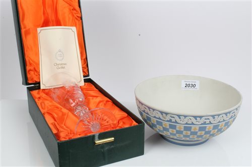 Lot 2030 - Wedgwood limited edition Jasper ware bowl,...